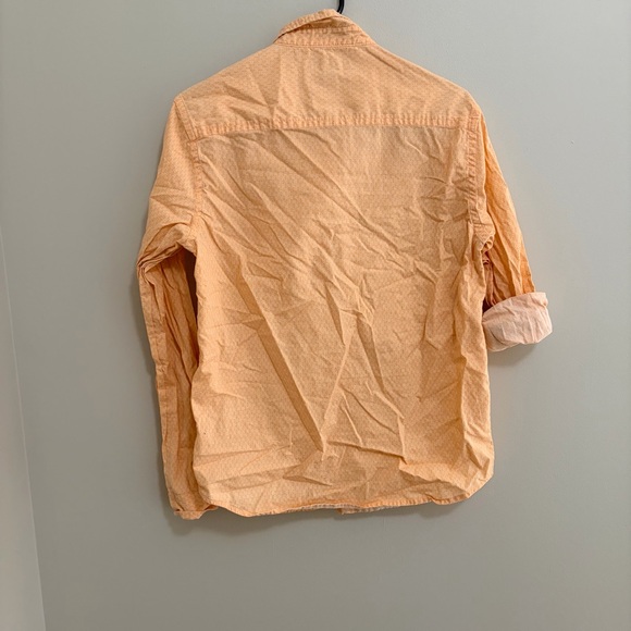 Aeropostale Men's Light Orange Casual Shirt Medium - Picture 7 of 7